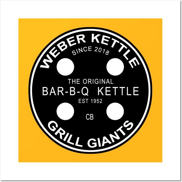 Grill Giants Logo with Homer on Back Edition Wall Art by Grill Giants